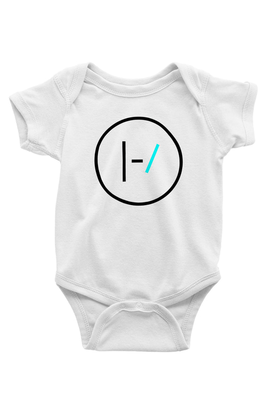 Twenty One Pilots Baskılı Beyaz Unisex Bebek Body - Zıbın