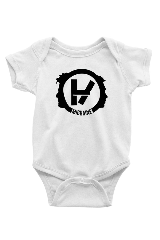 Twenty One Pilots Baskılı Beyaz Unisex Bebek Body - Zıbın