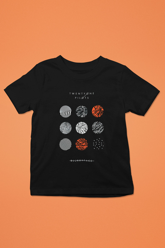 Twenty One Pilots Baskılı Siyah Unisex Çocuk Tişört