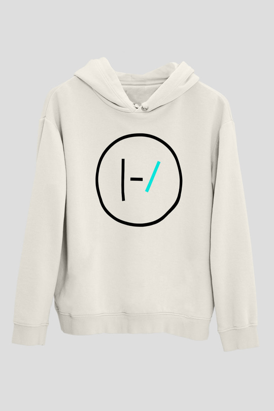 Twenty One Pilots Beyaz Unisex Hoodie