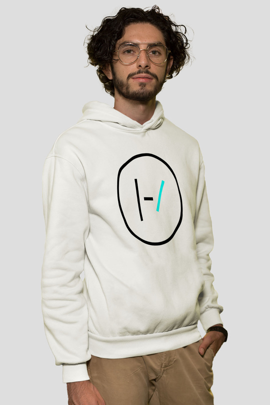 Twenty One Pilots Beyaz Unisex Hoodie