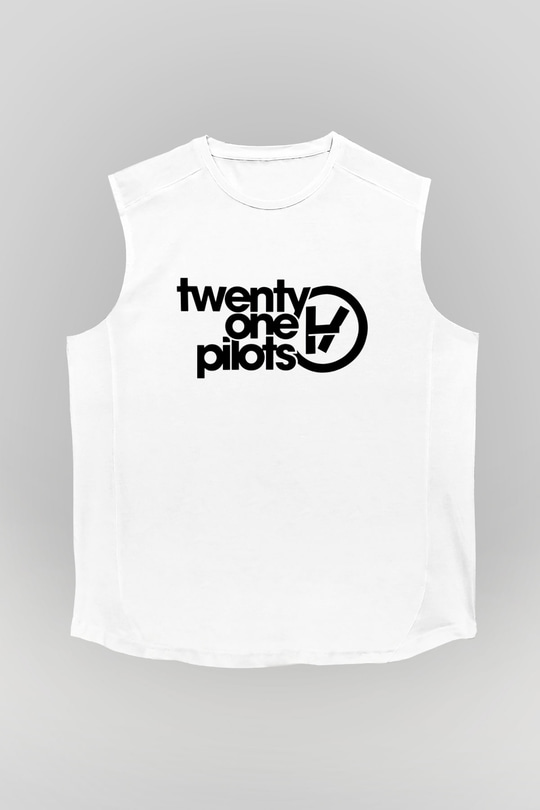 Twenty One Pilots Beyaz Unisex Kolsuz Tişört