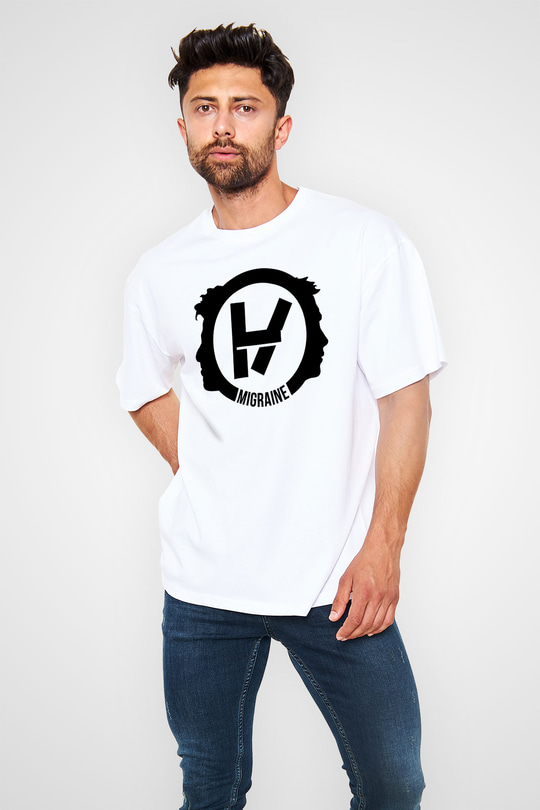Twenty One Pilots Beyaz Unisex Oversize Tişört T-Shirt