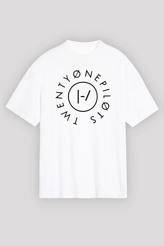 Twenty One Pilots Beyaz Unisex Oversize Tişört T-Shirt