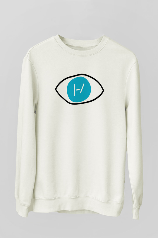 Twenty One Pilots Beyaz Unisex Sweatshirt