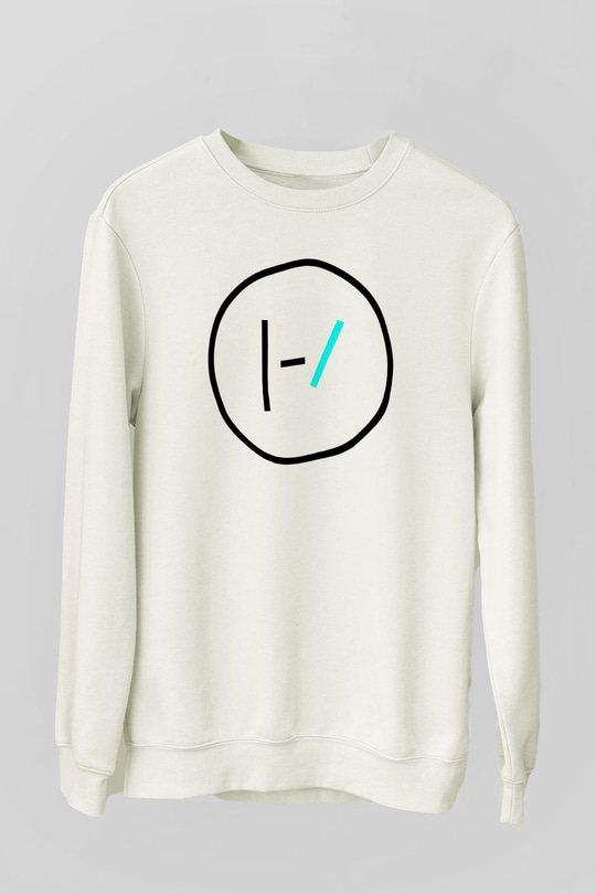 Twenty One Pilots Beyaz Unisex Sweatshirt