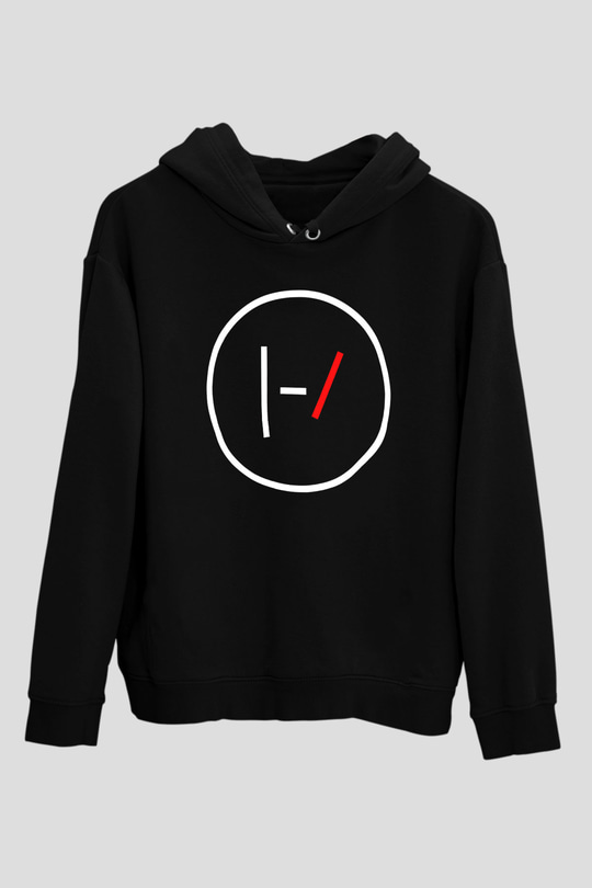 Twenty One Pilots Siyah Unisex Kapşonlu Sweatshirt