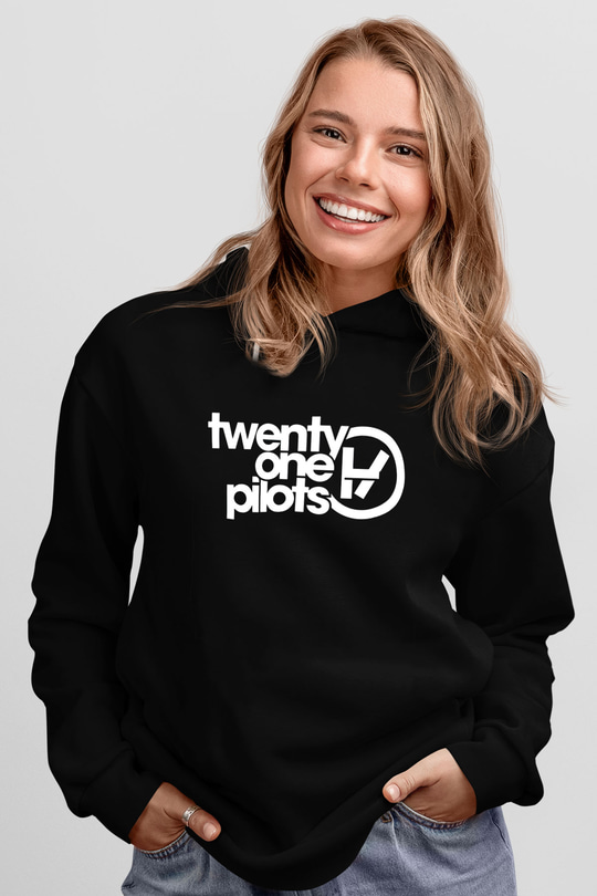 Twenty One Pilots Siyah Unisex Kapşonlu Sweatshirt