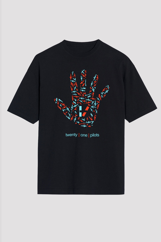 Twenty One Pilots Siyah Unisex Oversize Tişört T-Shirt