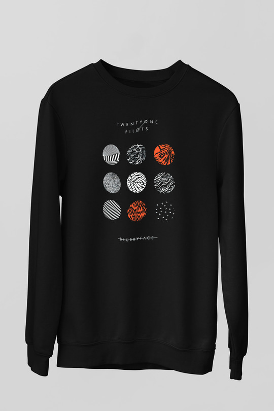 Twenty One Pilots Siyah Unisex Sweatshirt
