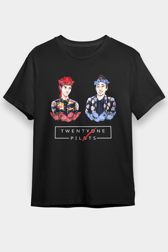 Twenty One Pilots Siyah Unisex Tişört T-Shirt - TişörtFabrikası