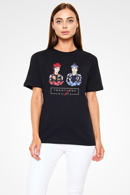 Twenty One Pilots Siyah Unisex Tişört T-Shirt - TişörtFabrikası