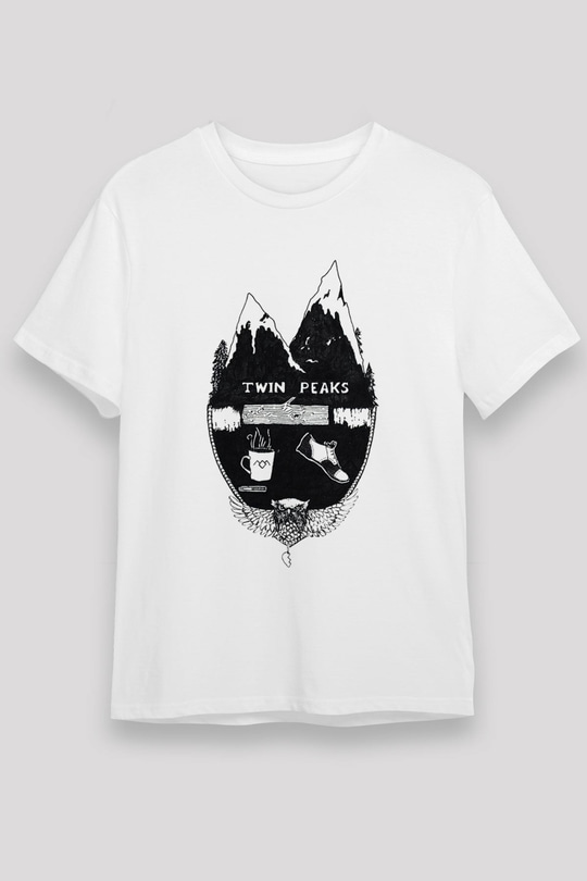 Twin Peaks Beyaz Unisex Tişört T-Shirt