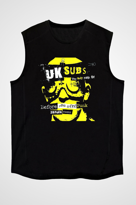 U.K. Subs Siyah Unisex Kolsuz Tişört