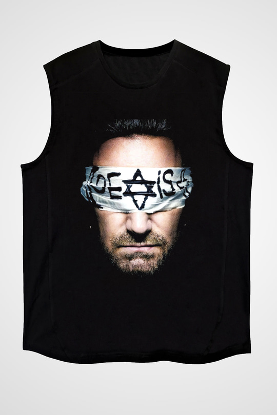 U2 Siyah Unisex Kolsuz Tişört