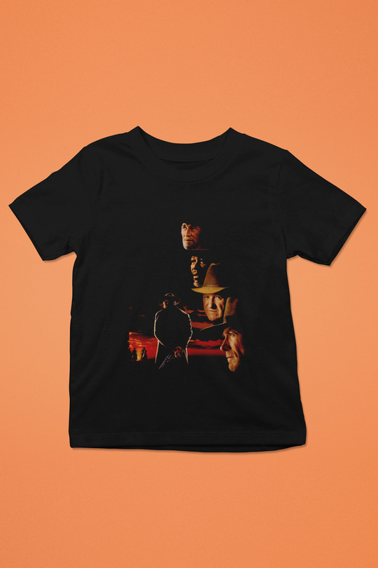 Unisex Affedilmeyen (Unforgiven) Baskılı Siyah Çocuk T-Shirt
