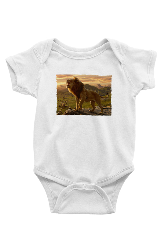 Unisex Aslan Kral (The Lion King) Baskılı Bebek Body - Zıbın