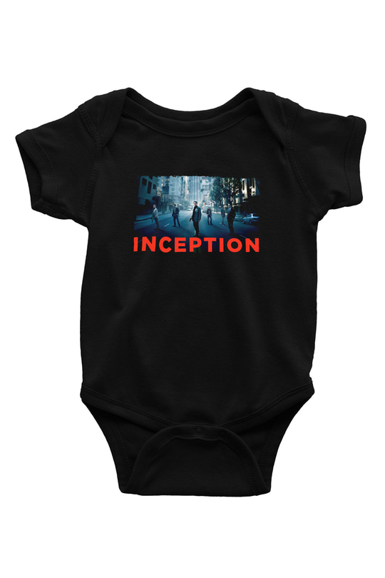 Unisex Başlangıç (Inception) Baskılı Siyah Çocuk Unisex Tişört