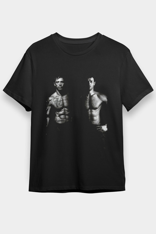 Büyük Dövüş (Warrior) Baskılı Siyah Tshirt