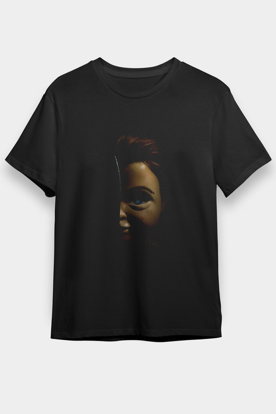 Chucky (Childs Play) Baskılı Siyah T-Shirt