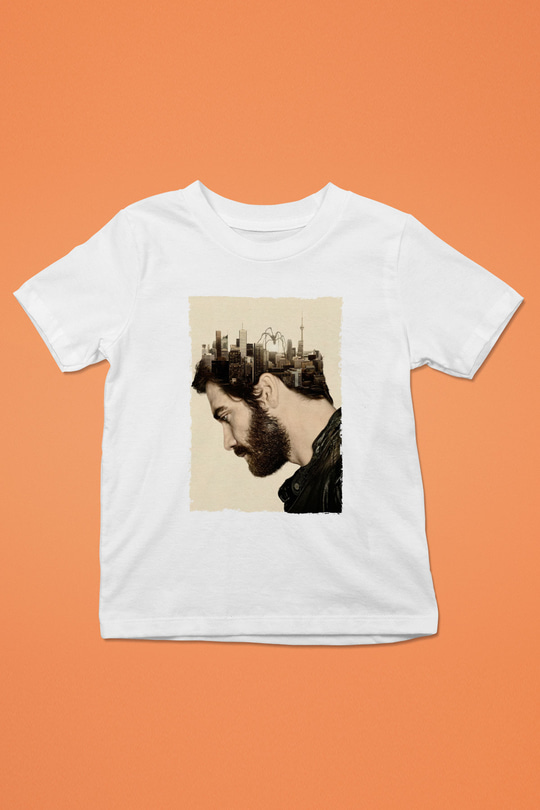 Unisex Düşman (Enemy) Baskılı Beyaz Çocuk Tshirt