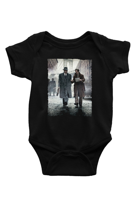 Unisex Genius Baskılı Siyah Bebek Body - Zıbın