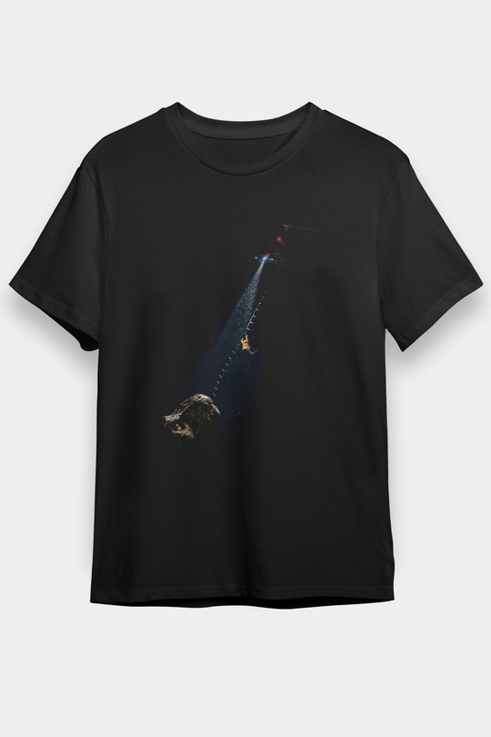 Hâkimiyet (Jurassic World Dominion) Baskılı Siyah T-Shirt