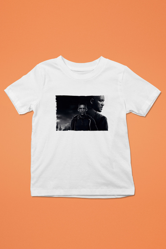 Unisex İkizler Projesi (Gemini Man) Baskılı Beyaz Çocuk Tişört