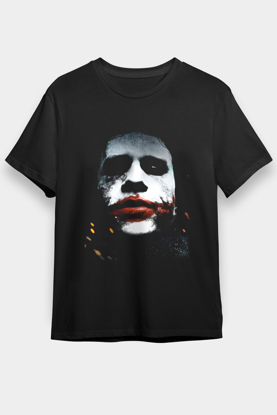 Joker Baskılı Siyah Tshirt