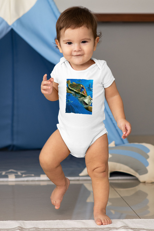 Unisex Kayıp Balık Nemo (Finding Nemo) Baskılı Bebek Body - Zıbın