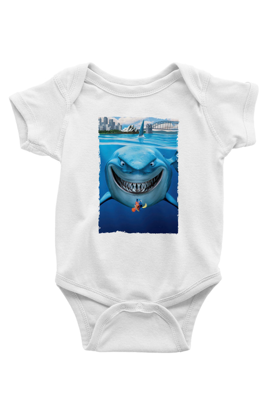 Unisex Kayıp Balık Nemo (Finding Nemo) Baskılı Bebek Body - Zıbın