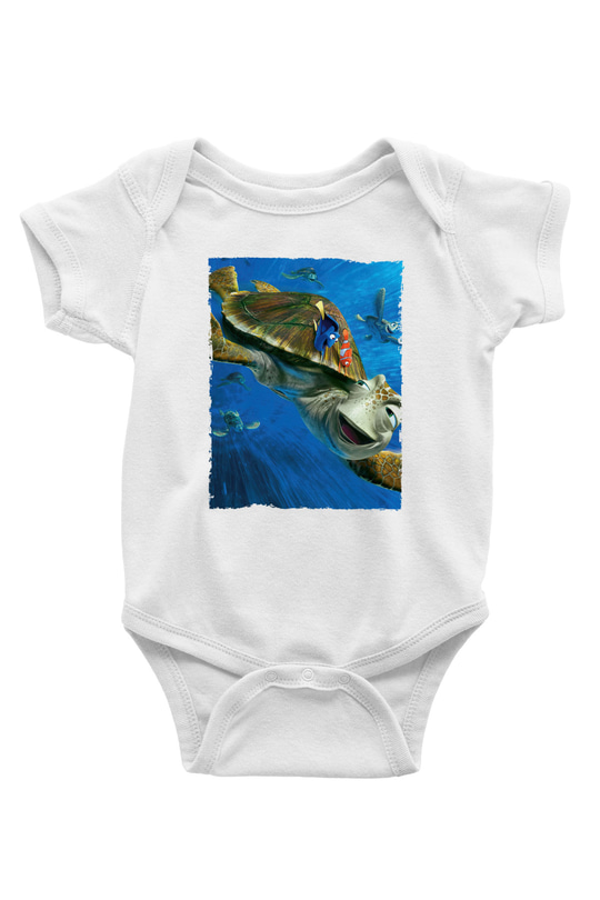 Unisex Kayıp Balık Nemo (Finding Nemo) Baskılı Bebek Body - Zıbın