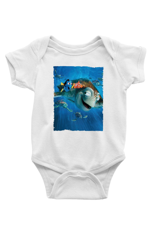 Unisex Kayıp Balık Nemo (Finding Nemo) Baskılı Beyaz T shirt