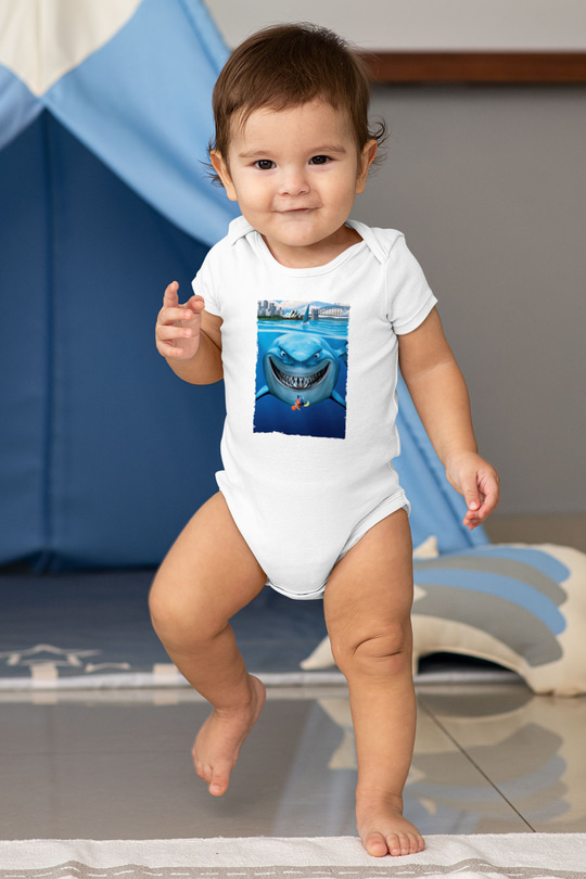 Unisex Kayıp Balık Nemo (Finding Nemo) Baskılı Bebek Body - Zıbın