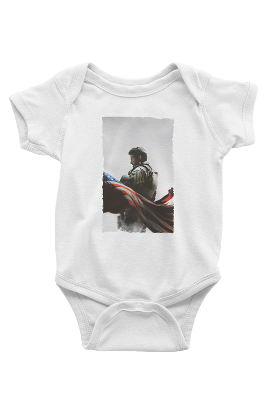 Unisex Keskin Nişancı - American Sniper Baskılı Bebek Body - Zıbın