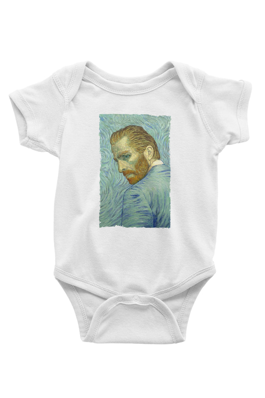 Unisex Loving Vincent Baskılı Bebek Body - Zıbın