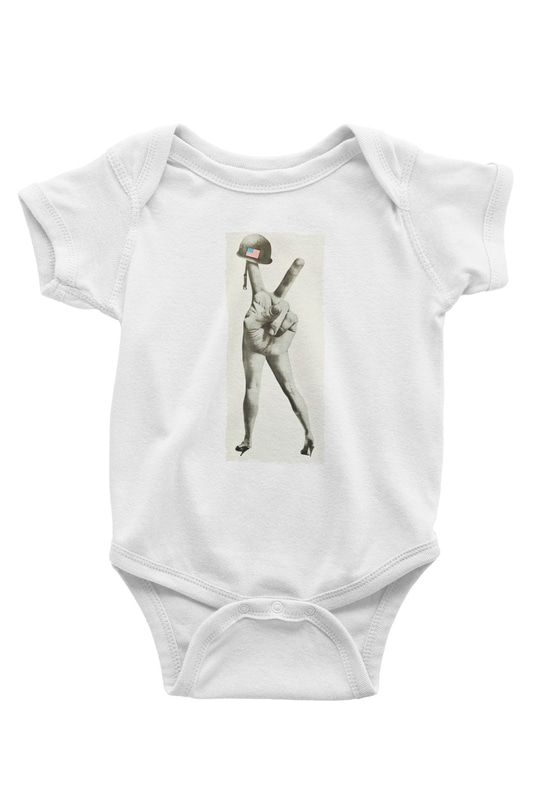 Unisex M-A-S-H Baskılı Bebek Body - Zıbın