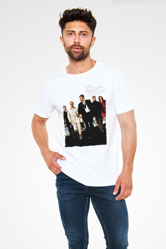 Oceans Eleven Baskılı Beyaz Tshirt