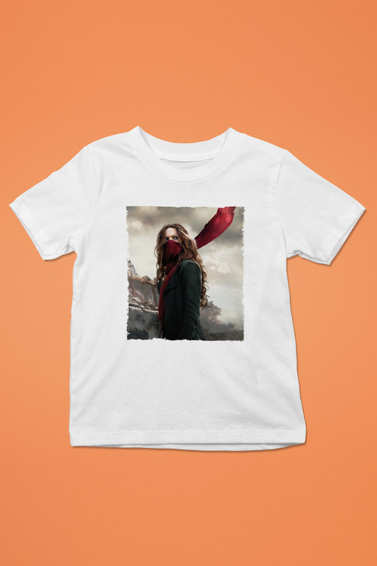 Unisex Ölümcül Makineler (Mortal Engines) Baskılı Beyaz Çocuk Tişört