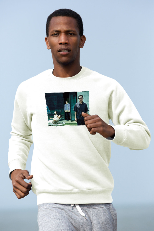 Unisex Parasite-Parazit Beyaz Sweatshirt