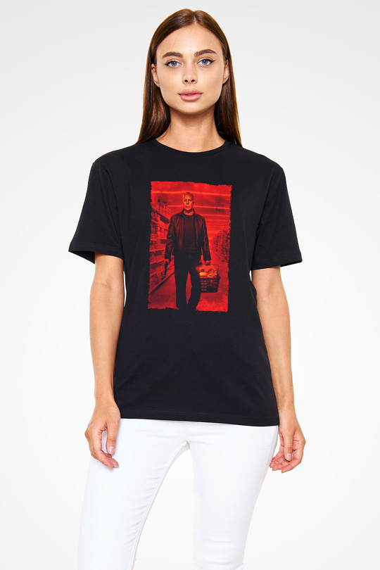 RED 2 Baskılı Siyah Tshirt