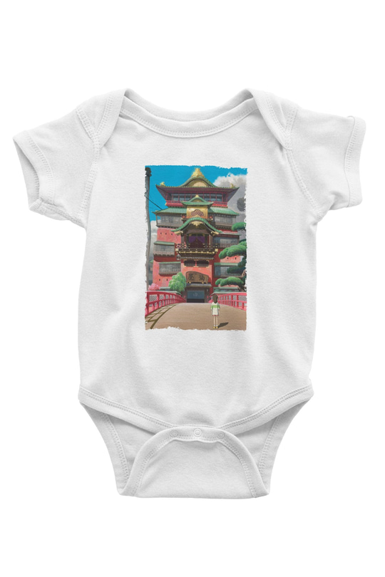 Unisex Ruhların Kaçışı (Spirited Away) Baskılı Bebek Body - Zıbın