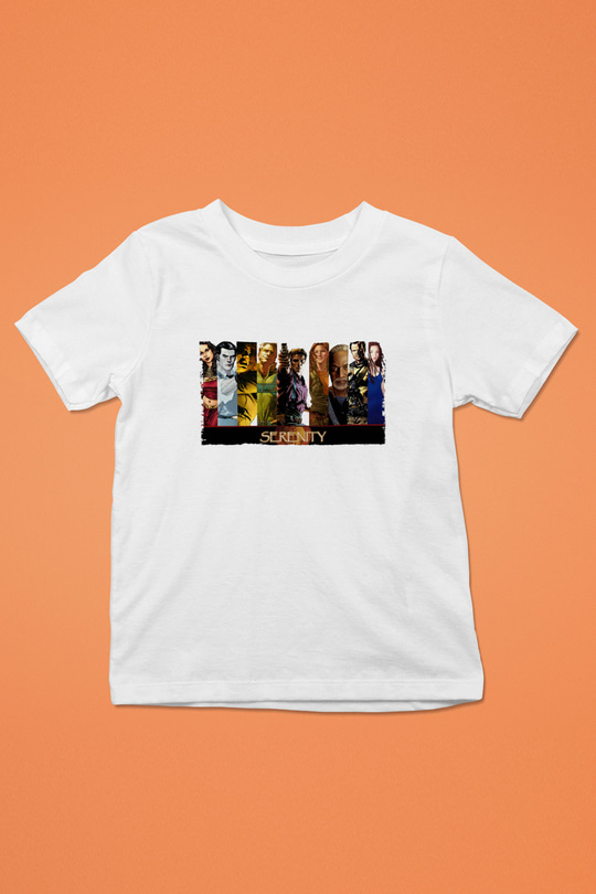 Unisex Serenity Baskılı Beyaz Çocuk Tshirt