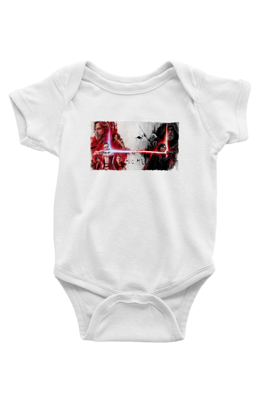 Unisex Star Wars Son Jedi Baskılı Bebek Body - Zıbın