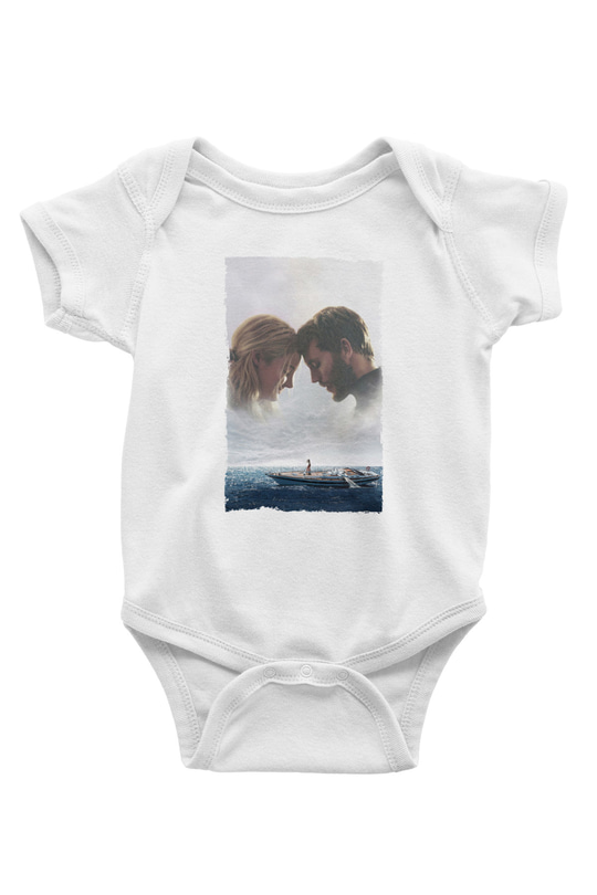 Unisex Sürükleniş - Adrift Baskılı Bebek Body - Zıbın