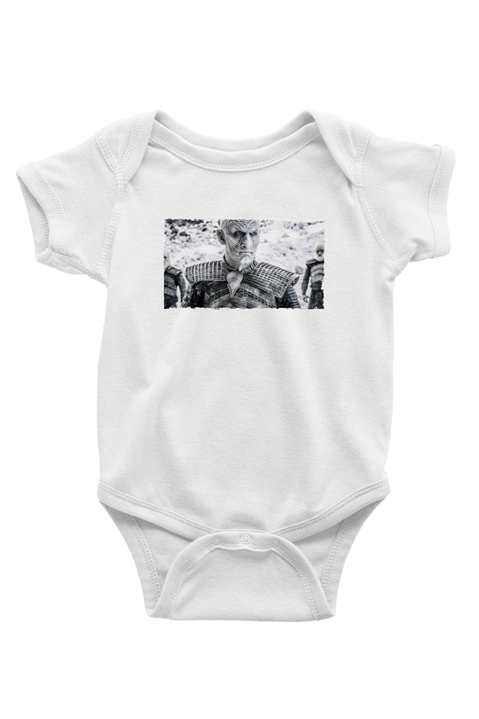 Unisex Taht Oyunları Baskılı Bebek Body - Zıbın