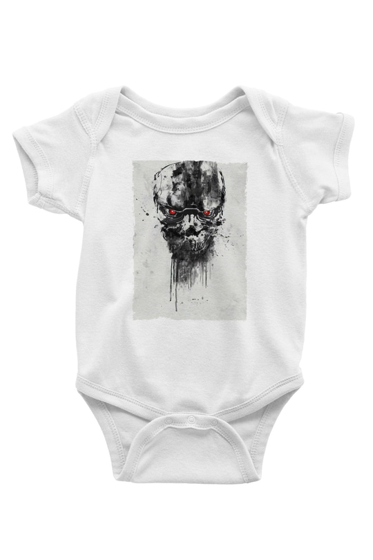 Unisex Terminatör Kara Kader (Terminator Dark Fate) Baskılı Bebek Body - Zıbın
