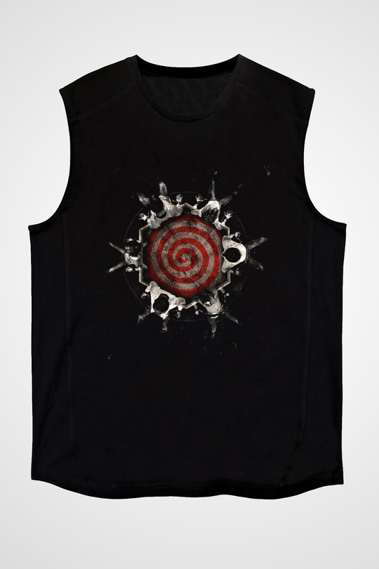 Unisex Testere VI (Saw VI) Baskılı Siyah Kolsuz T-shirt