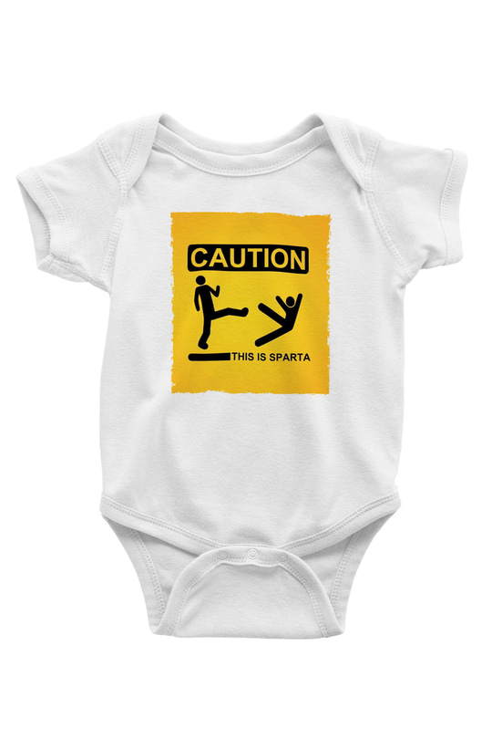 Unisex This is Sparta Baskılı Bebek Body - Zıbın