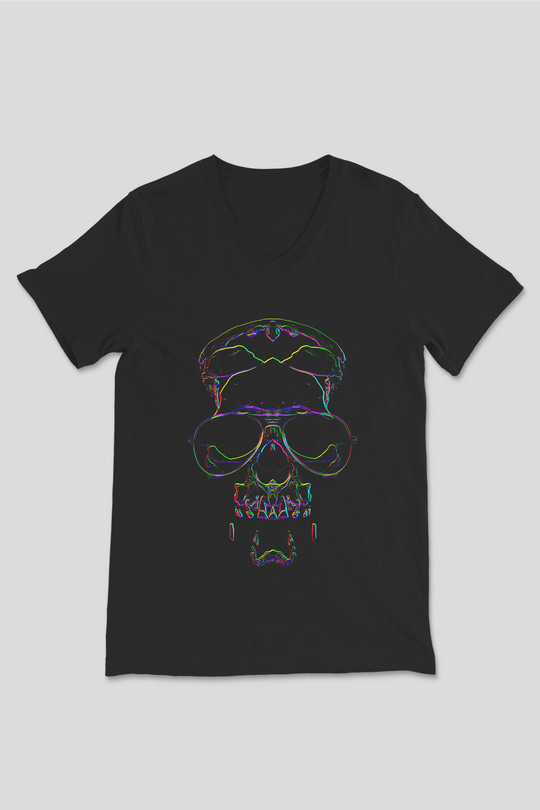 Unisex V Yaka Tişört TSR244